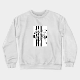 Abstract Dancers Design Crewneck Sweatshirt